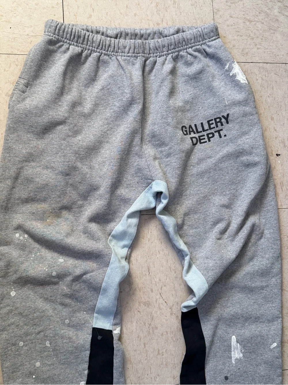 Gallery Dept Paint Medium Gray Flare Sweatpants (Authentic)
